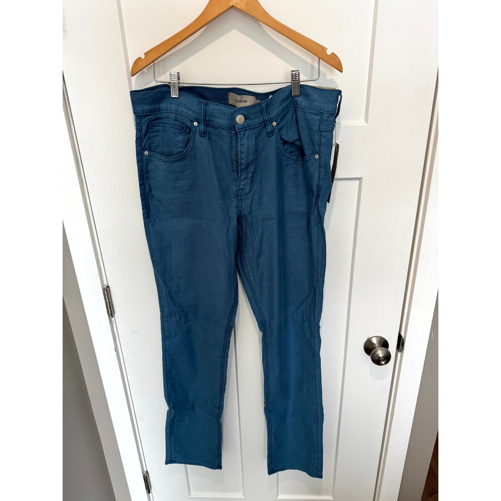 Hudson Blake Slim Straight Jeans Blue Stone Mens 34 Ghgblu2275Blu New 225